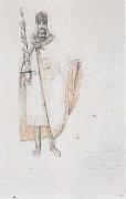 Fernand Khnopff Costume Drawing for Le Roi Arthus Arthus France oil painting artist